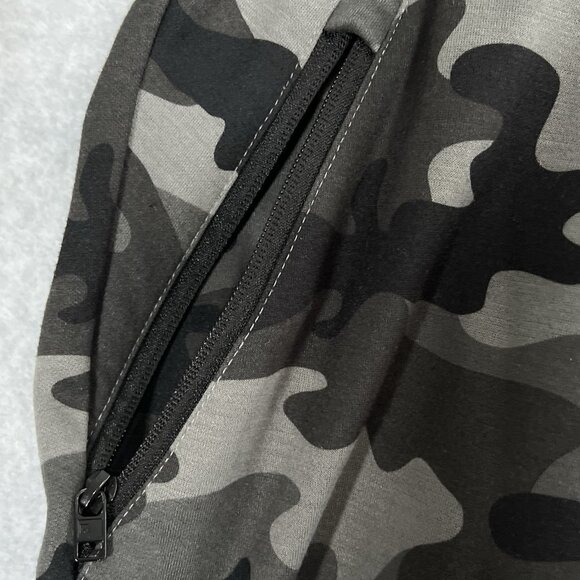 Southpole Men’s Tech Fleece Shorts Sportswear Size Lg Camo Black Grey - Picture 8 of 11